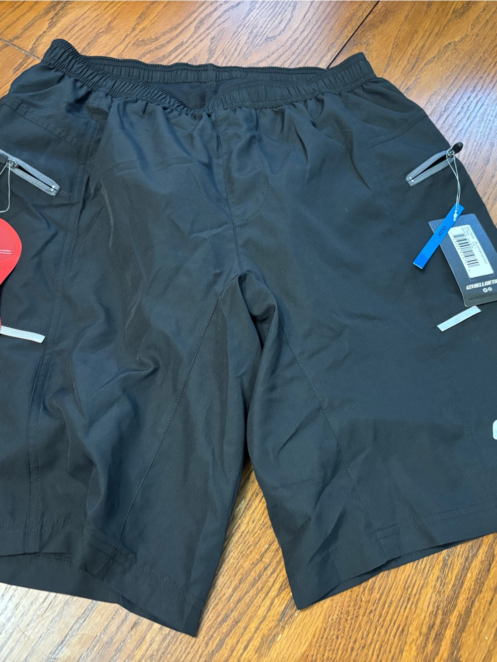 NWT bellwether mens ultralight gel cycling shorts L black